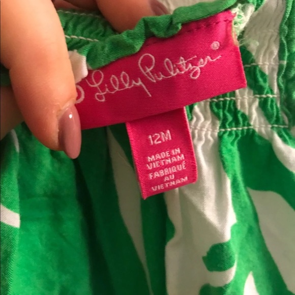 lilly pulitzer for target green boom boom romper - Picture 6 of 6